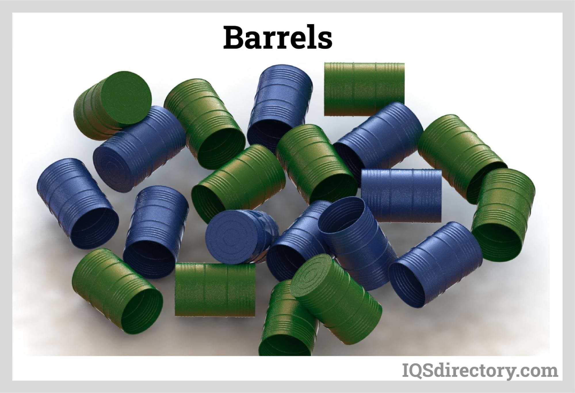 plastic barrels