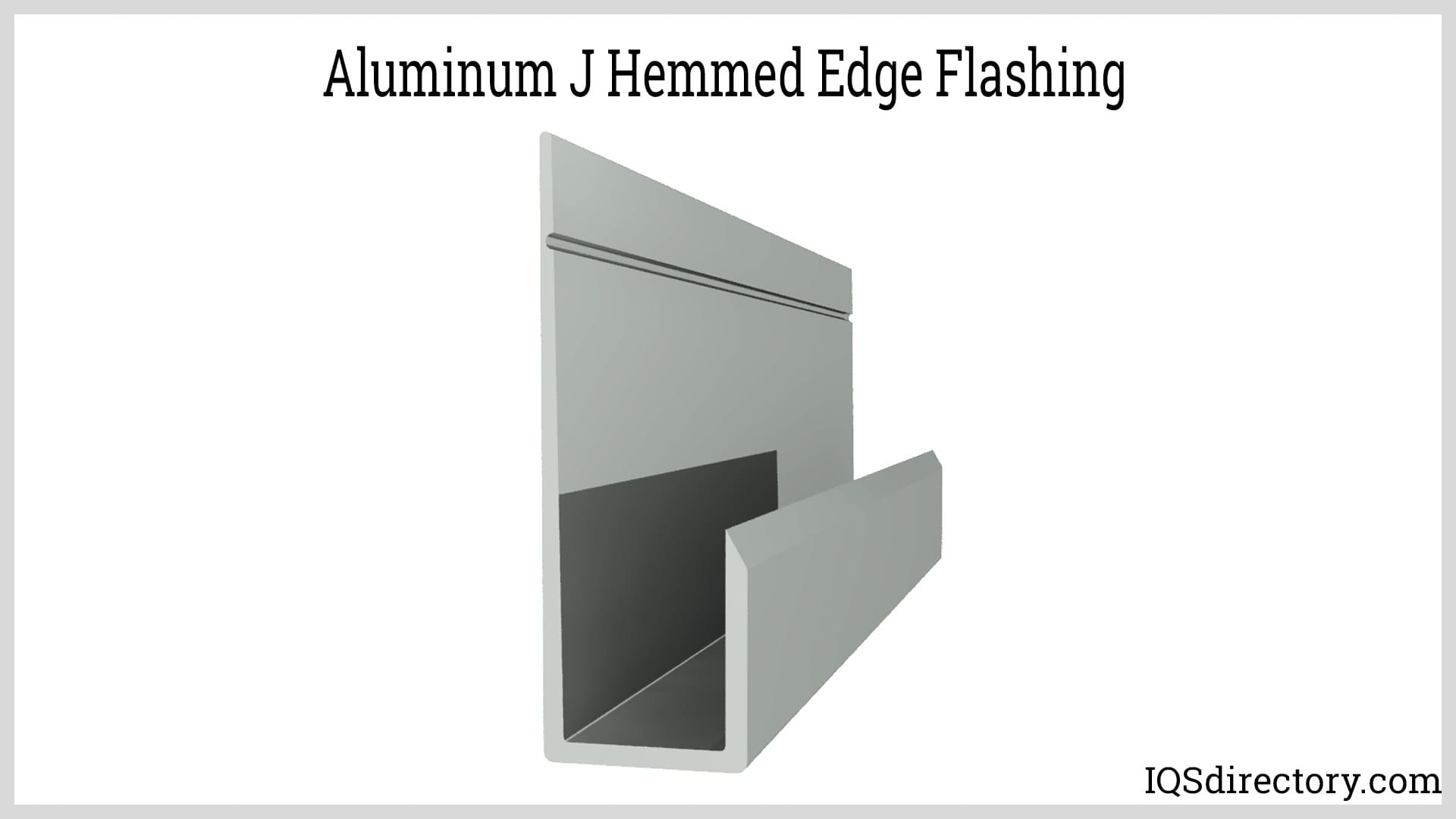 Aluminum J Hemmed Edge Flashing