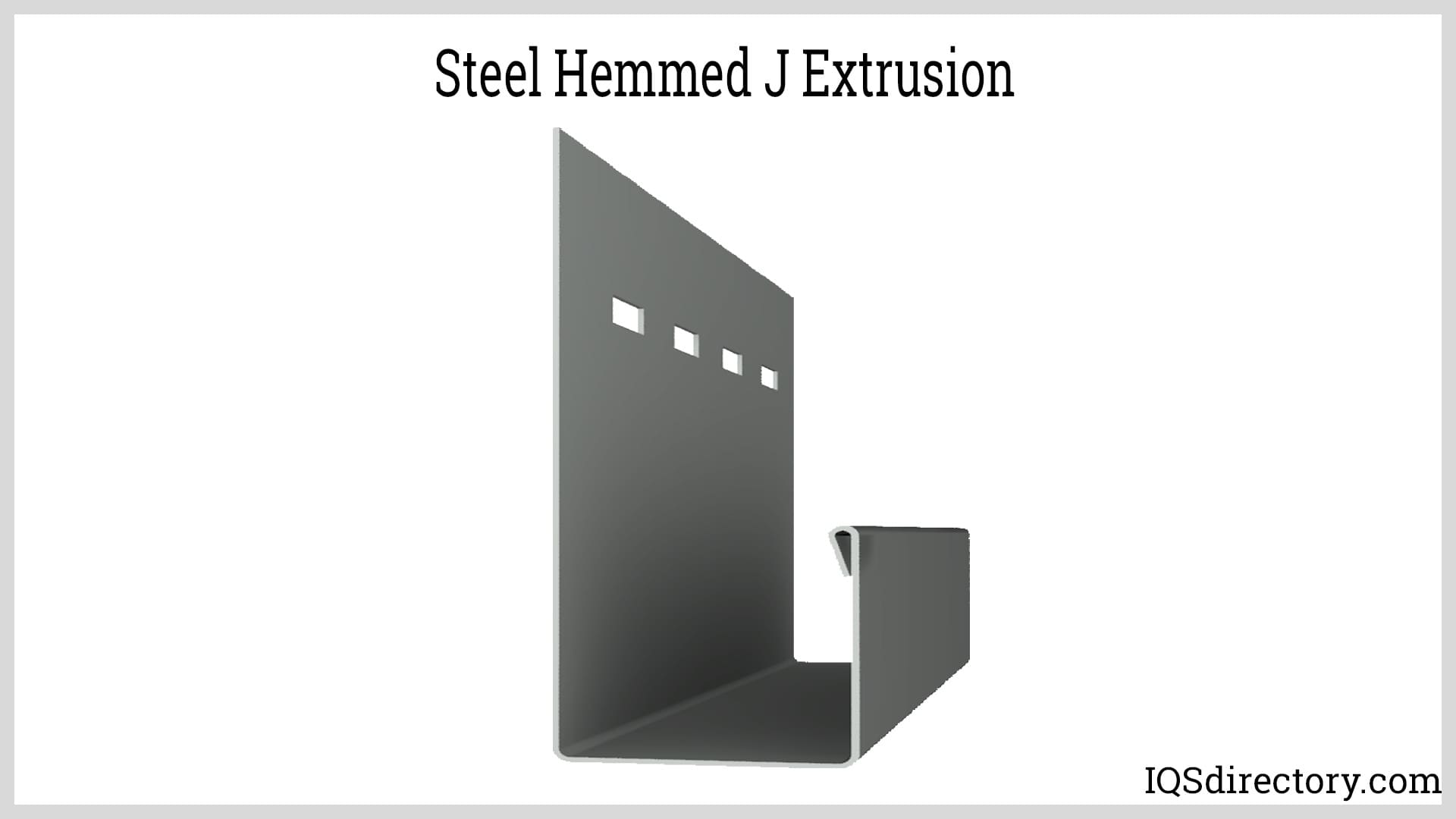 Steel Hemmed J Extrusion