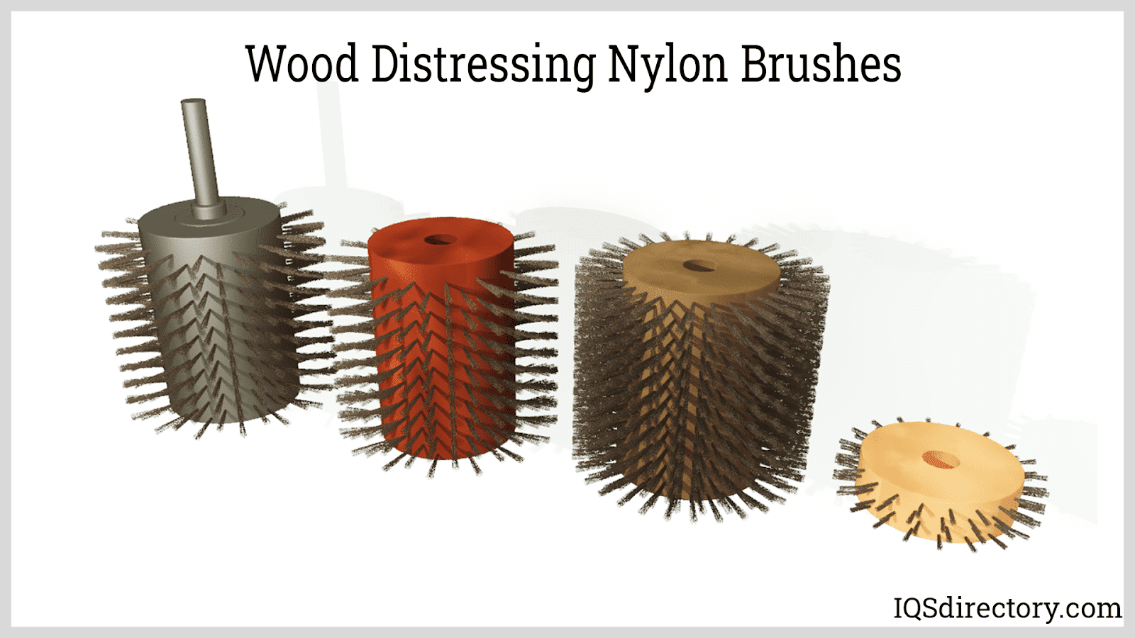 Wood Distressing Nylon Brushes