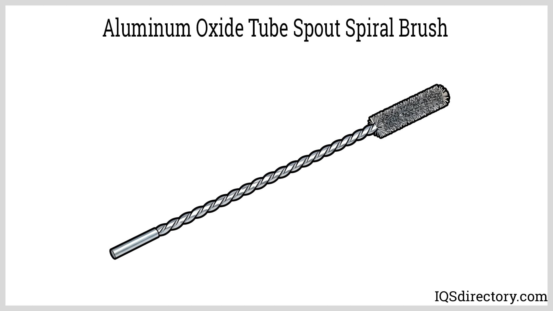 Aluminum Oxide Tube Spout Spiral Brush