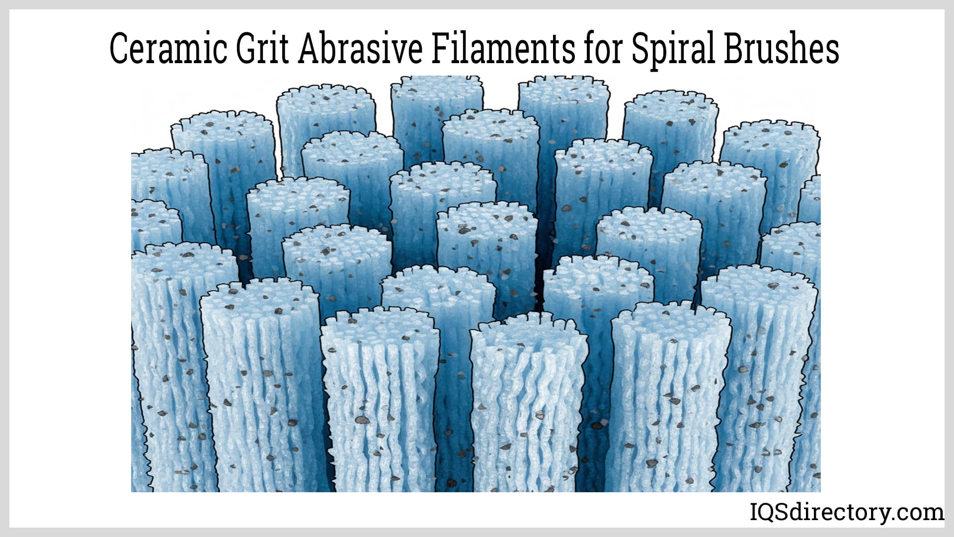 Ceramic Grit Abrasive Filaments for Spiral Brushes