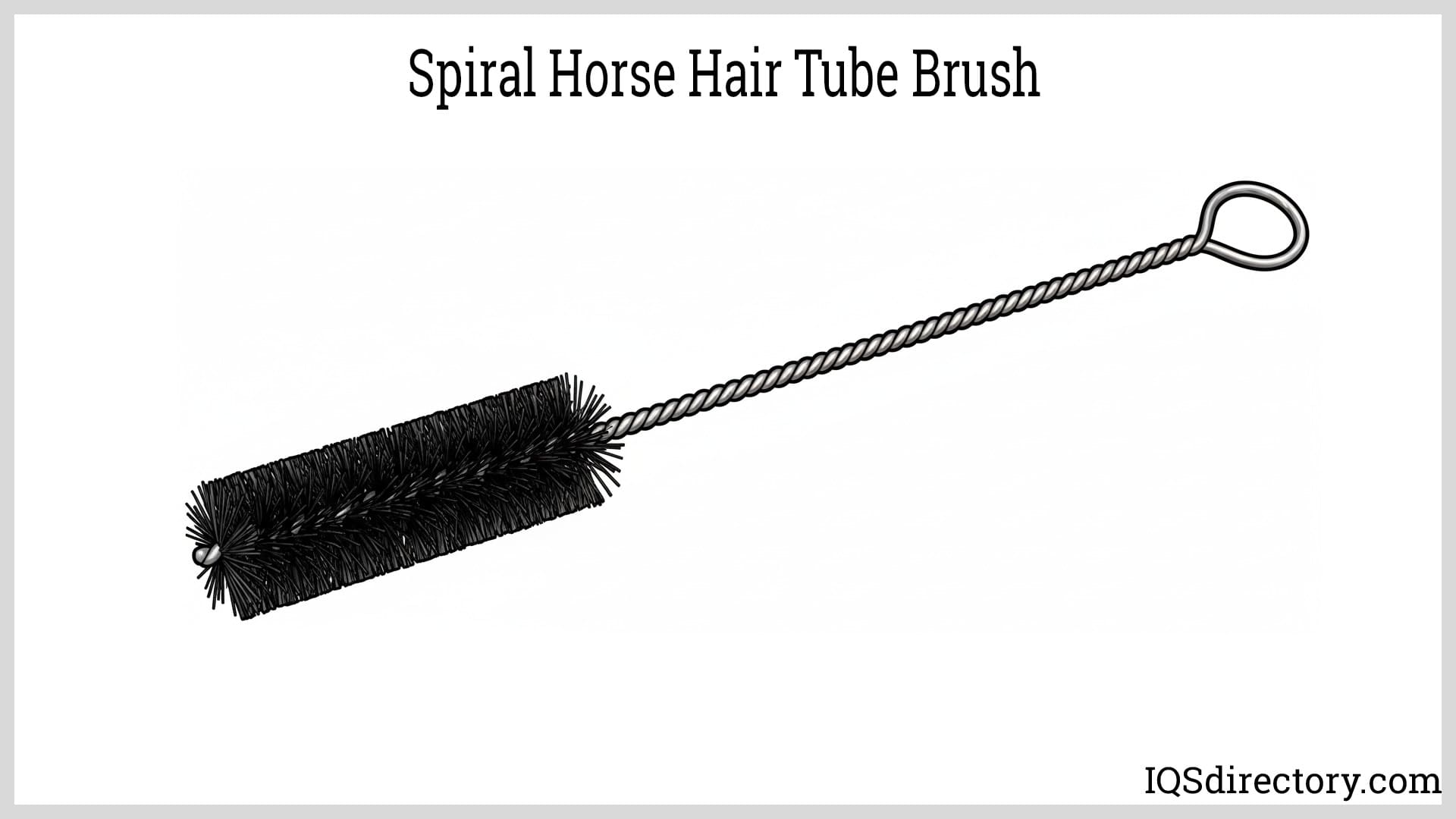 Spiral Horse Hair Tube Brush