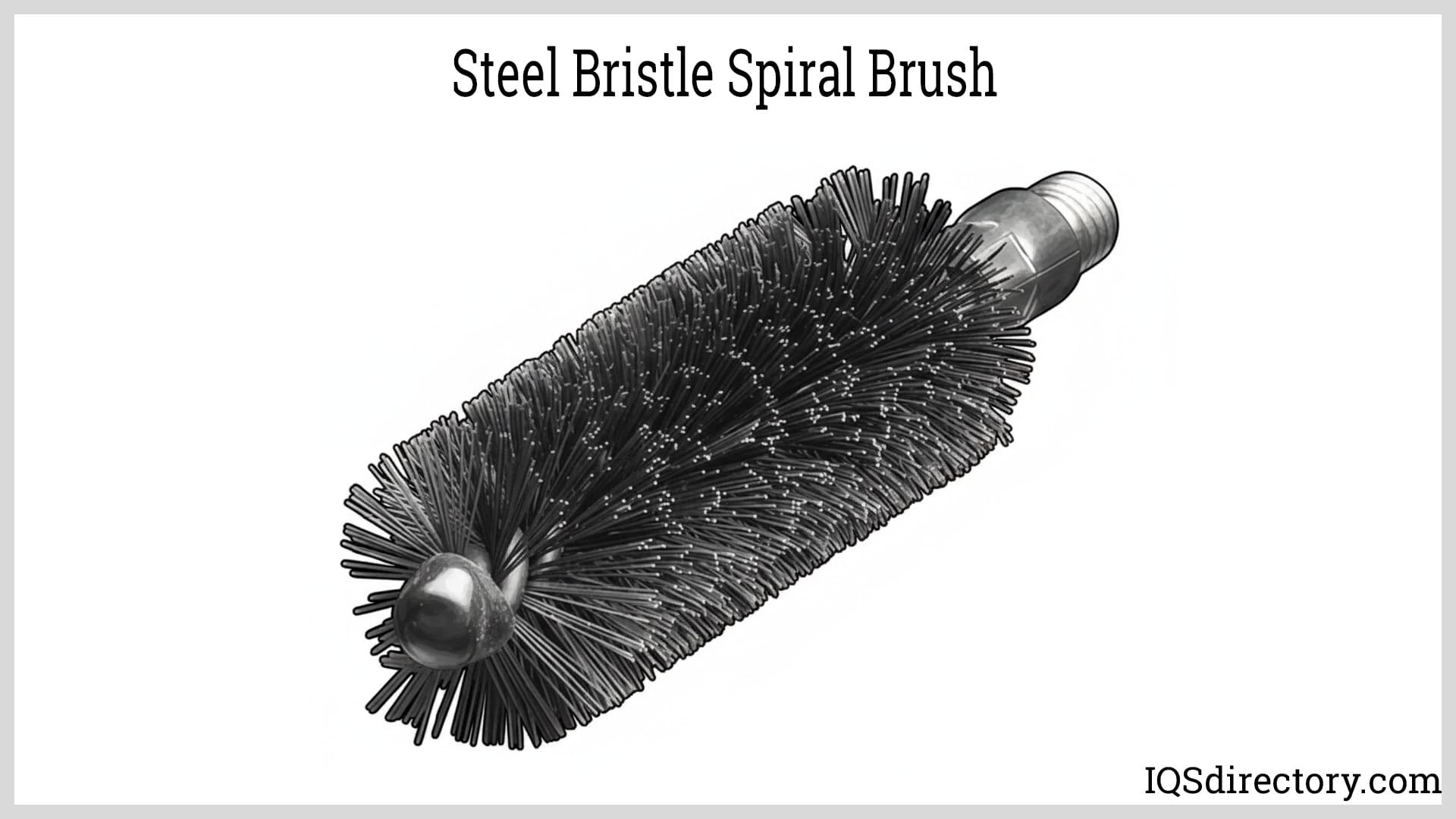 Steel Bristle Spiral Brush