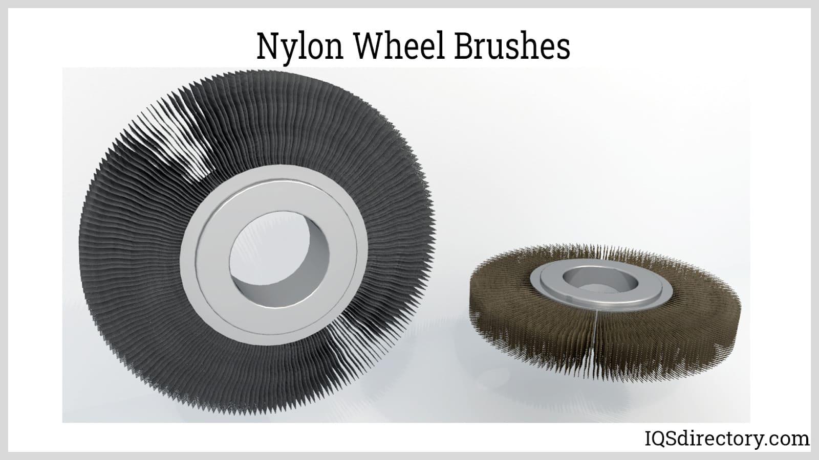 Steel Bristle Brush Wheel & Point. Satin Finish, Clean Metals