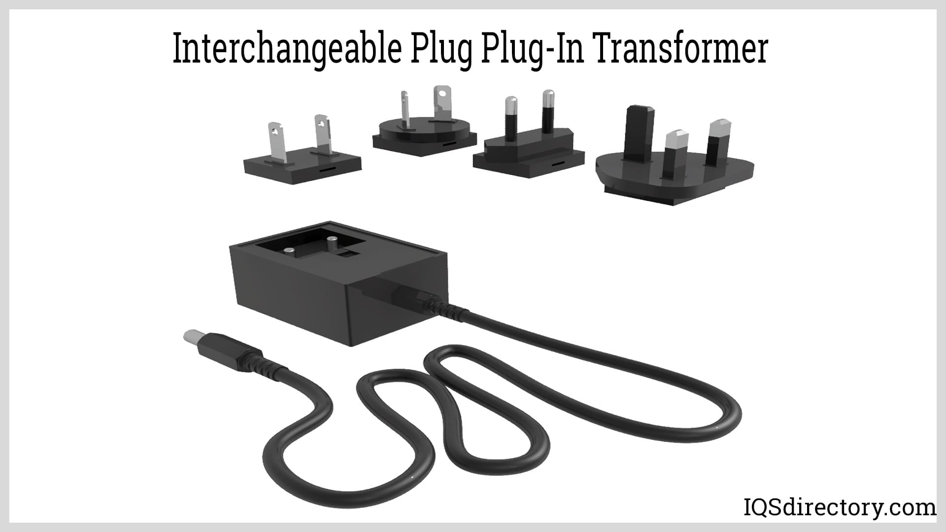 Interchangeable Plug Plug-In Transformer