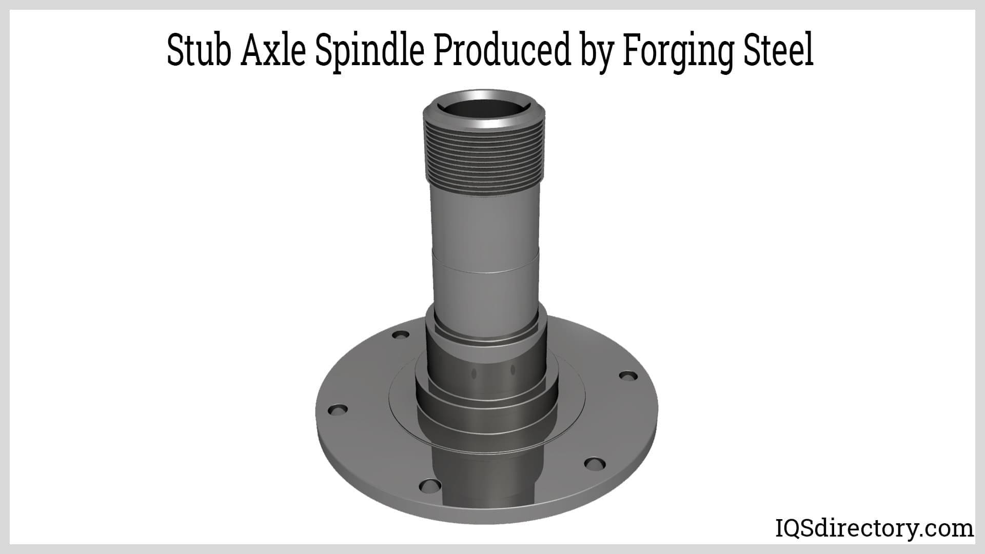 Stub Axle Spindle Produced by Forging Steel