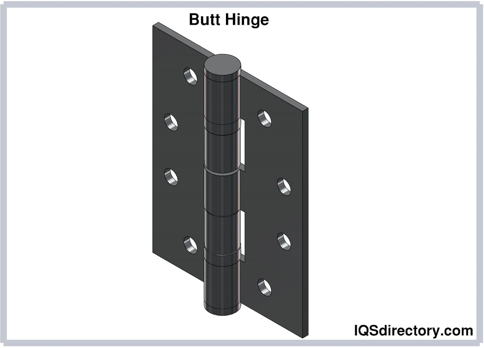 butt hinge dimensions