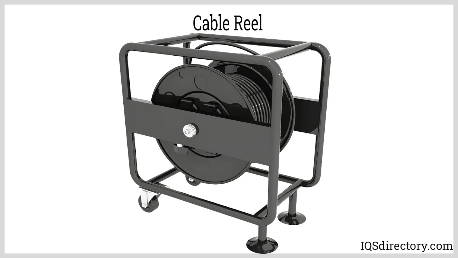 3 Wire Reels + 1 Steel Cable Caddy, Wire Dispenser Reels