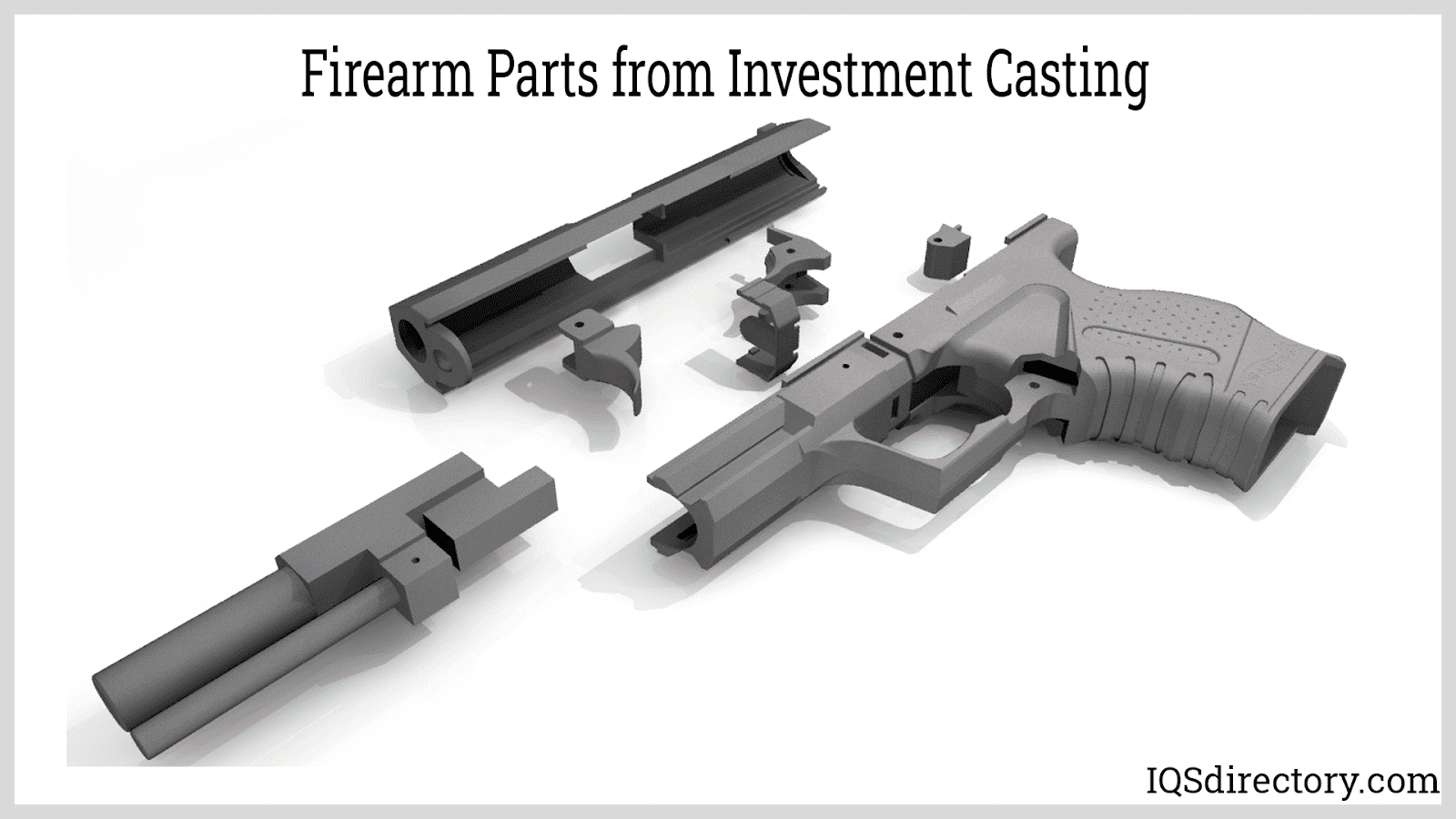 piese de arme de foc de la turnarea de investiții