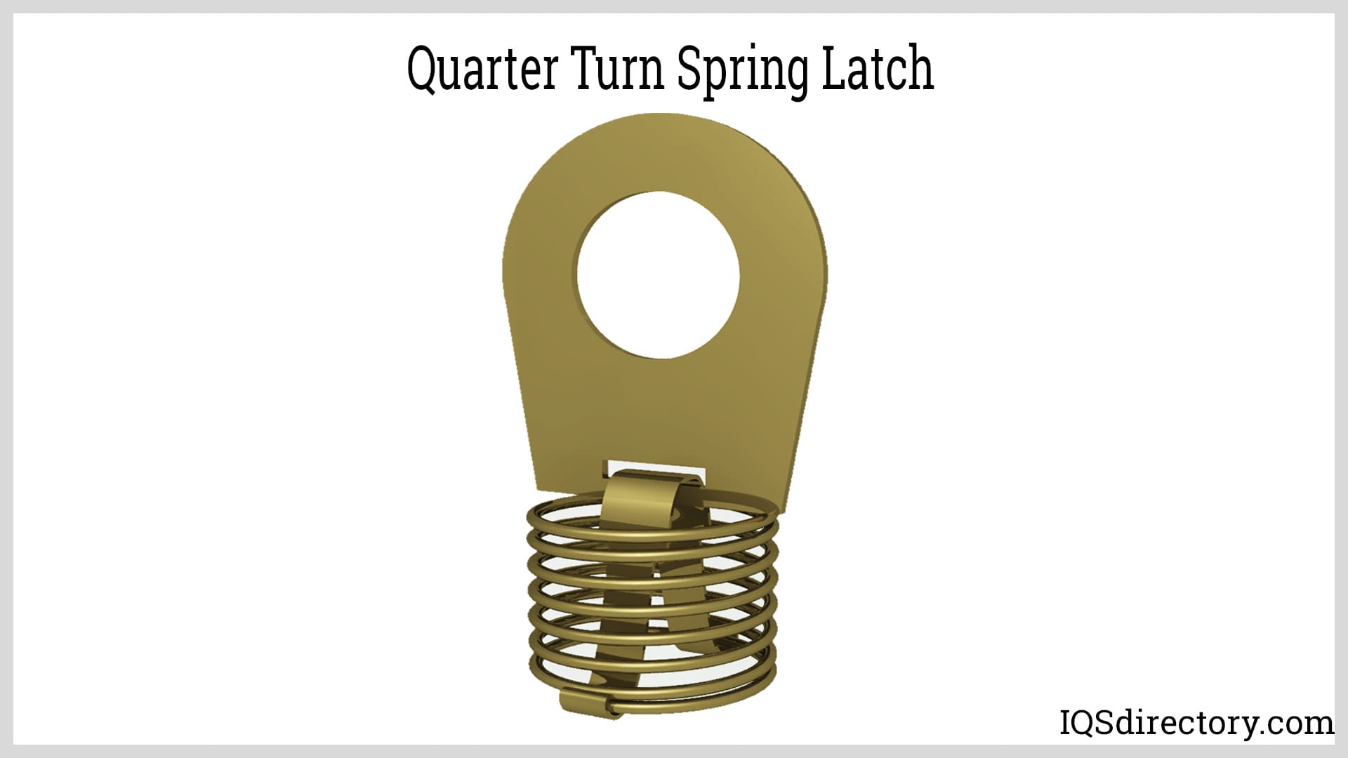 Quarter Turn Spring Latch