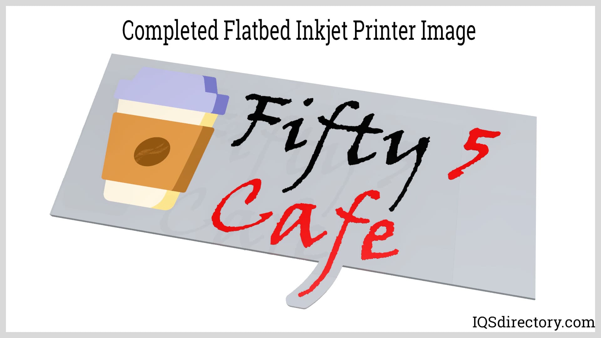 Completed Flatbed Inkjet Printer Image