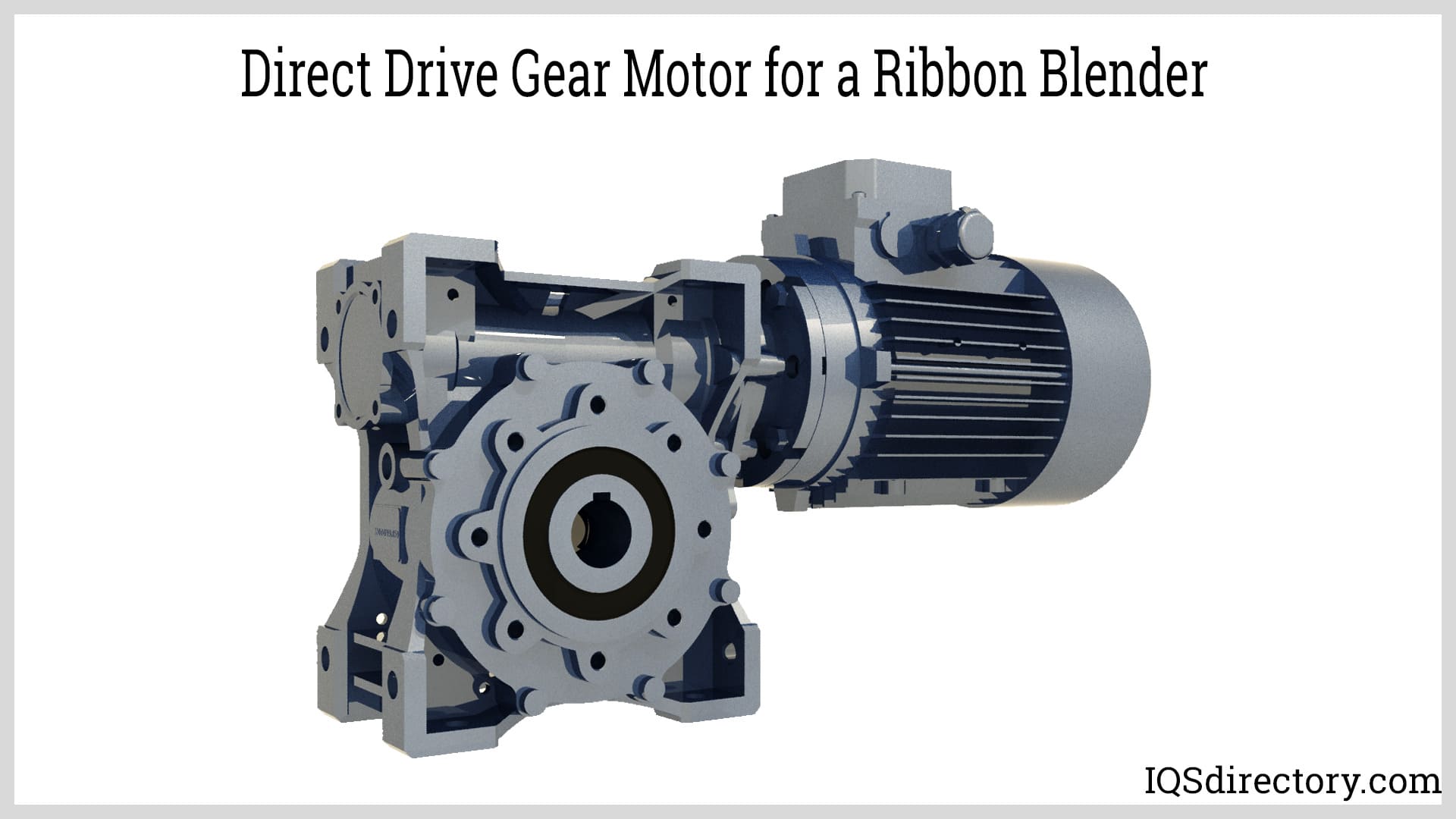 Direct Drive Gear Motor for a Ribbon Blender