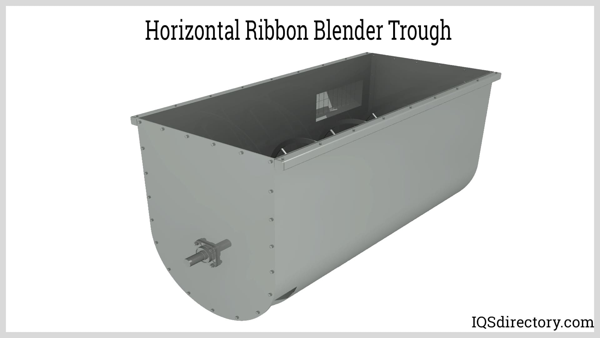 Horizontal Ribbon Blender Trough