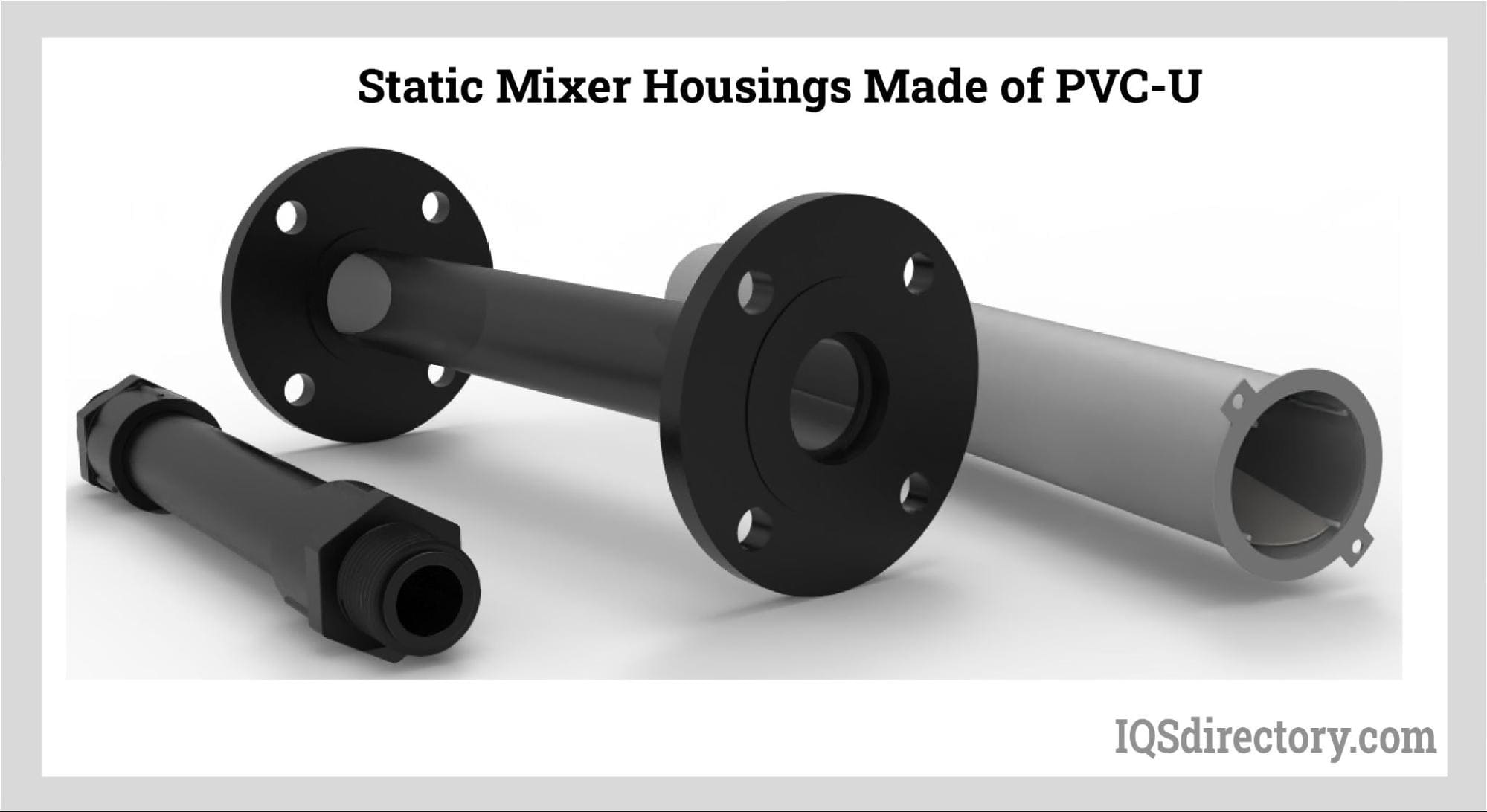 Static Mixer Housings Made of PVC-U