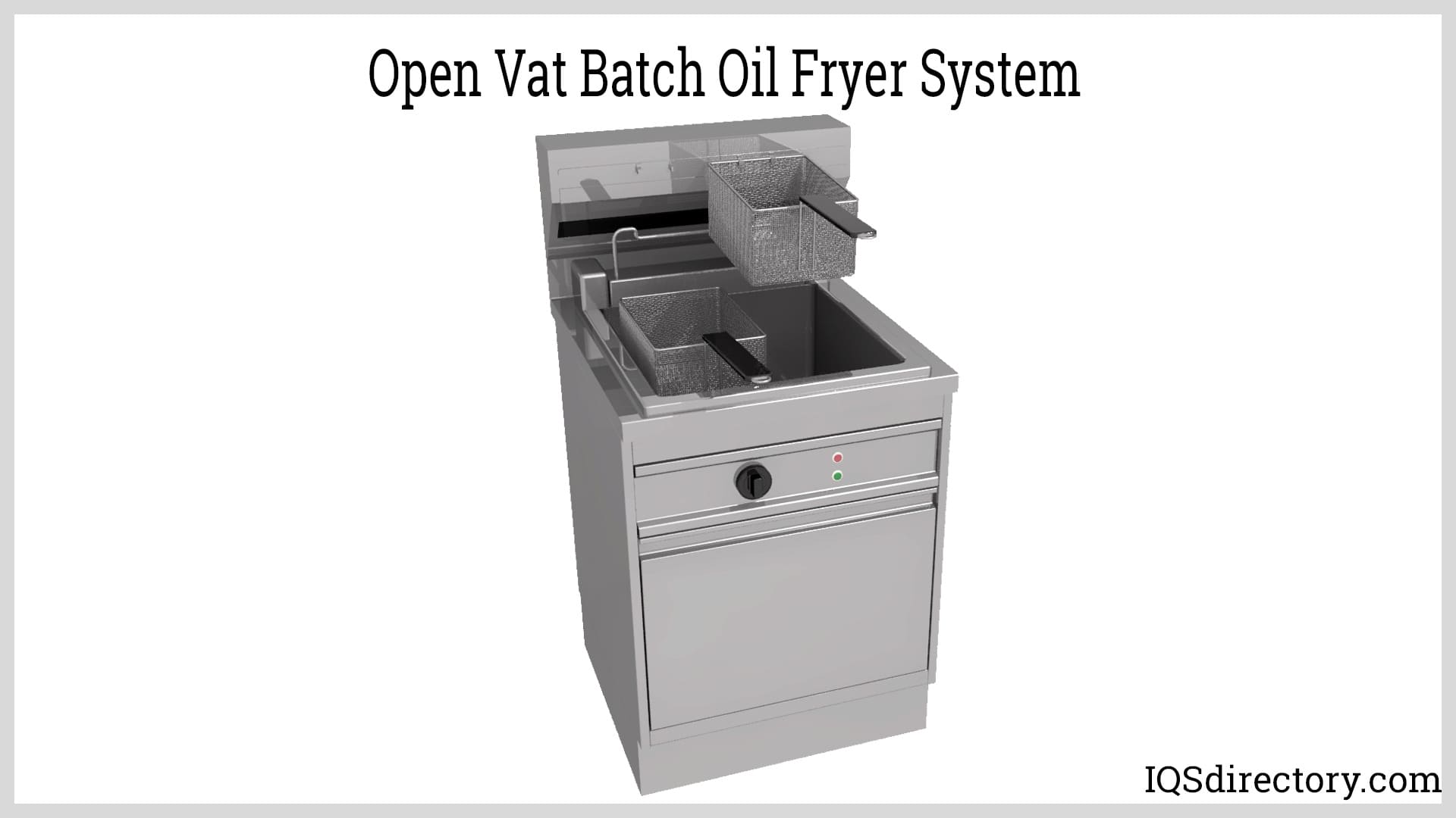 Open Vat Batch Oil Fryer System