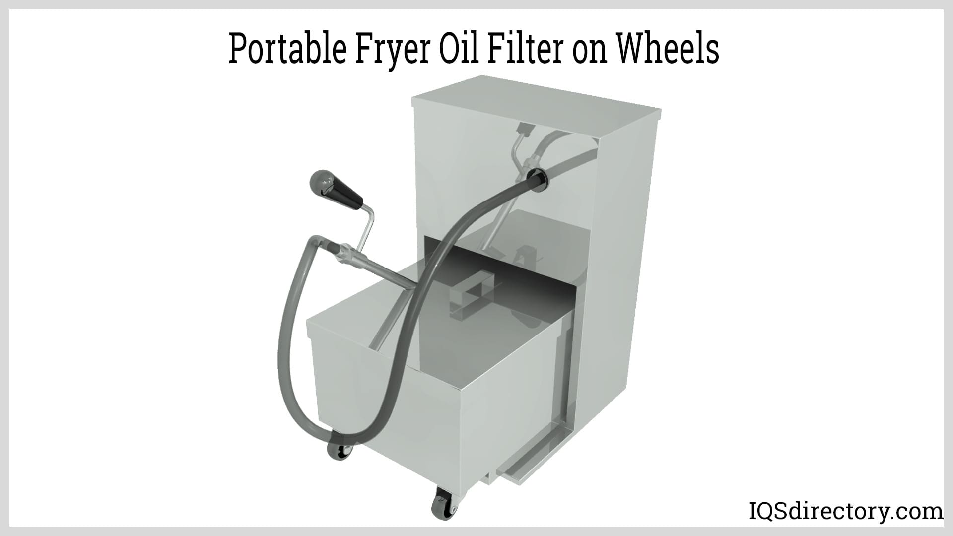 Portable Fryer Oil Filter on Wheels