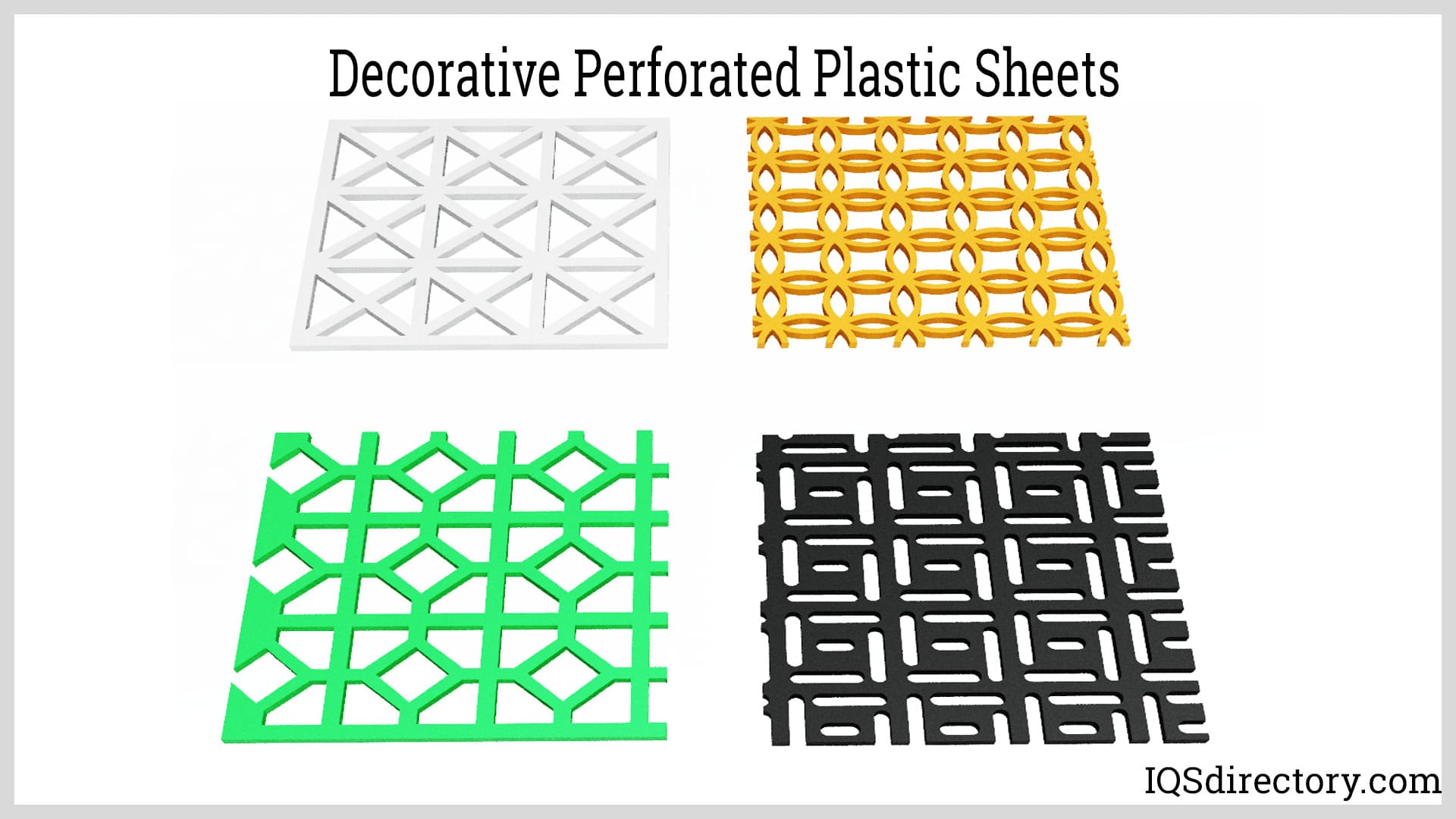 Decorative Perforated Plastic Sheets