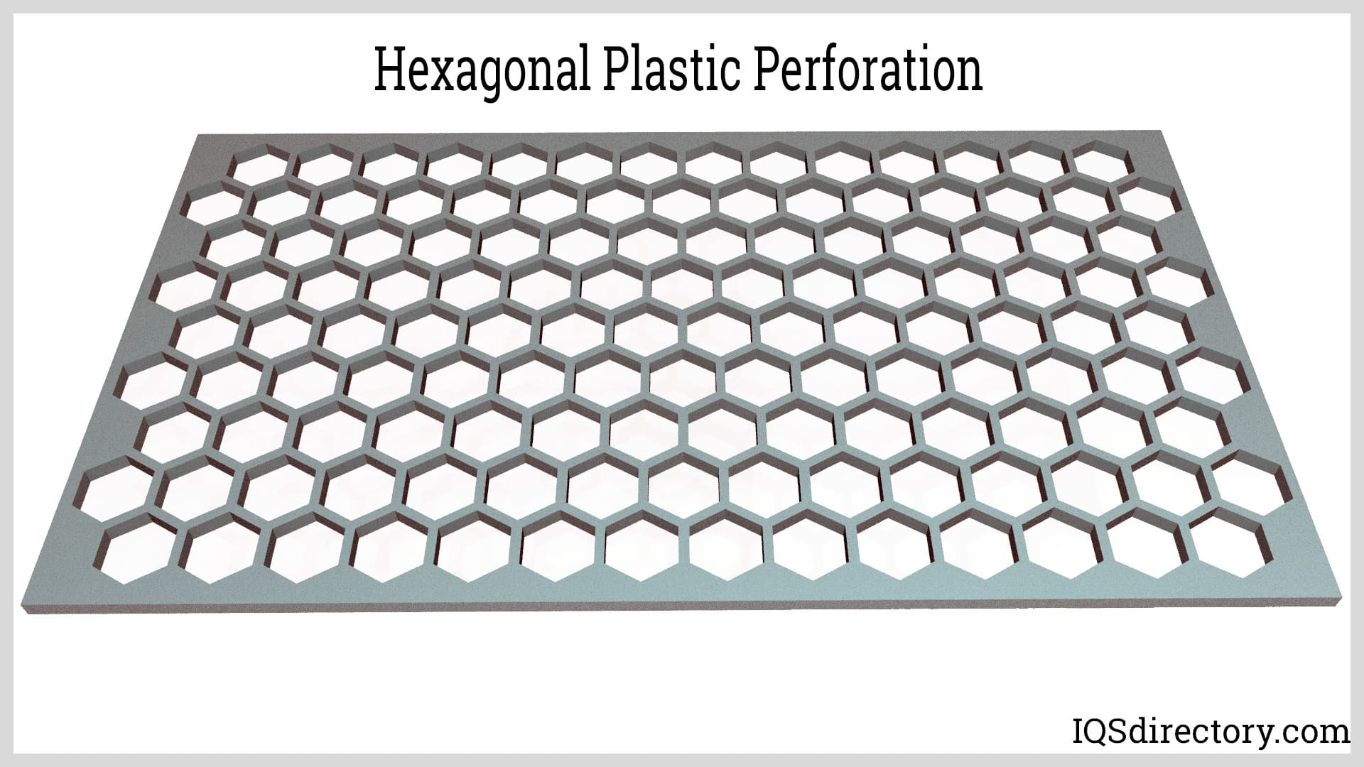 Hexagonal Plastic Perforation