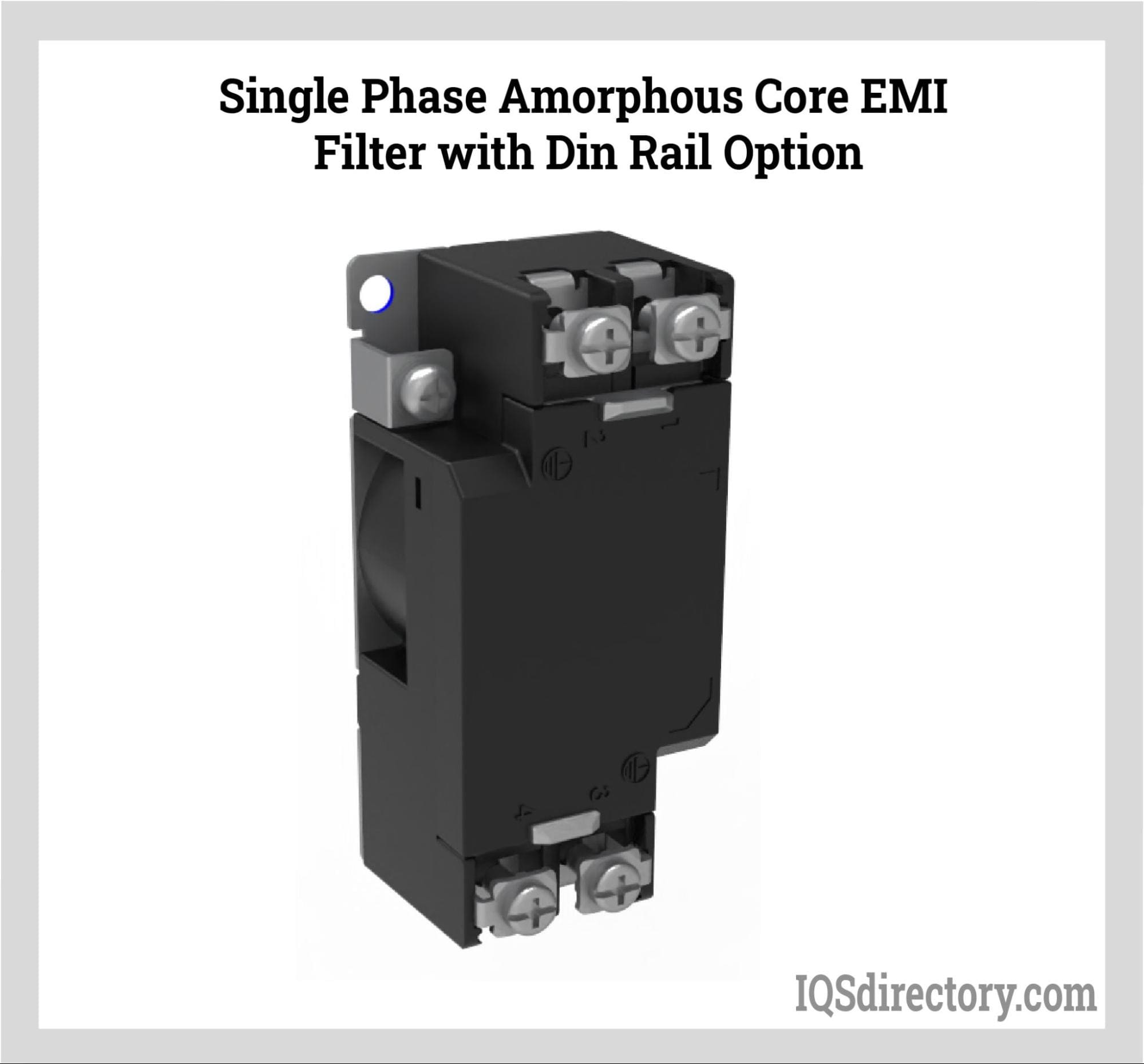 Single Phase Amorphous Core EMI Filter with Din Rail Option