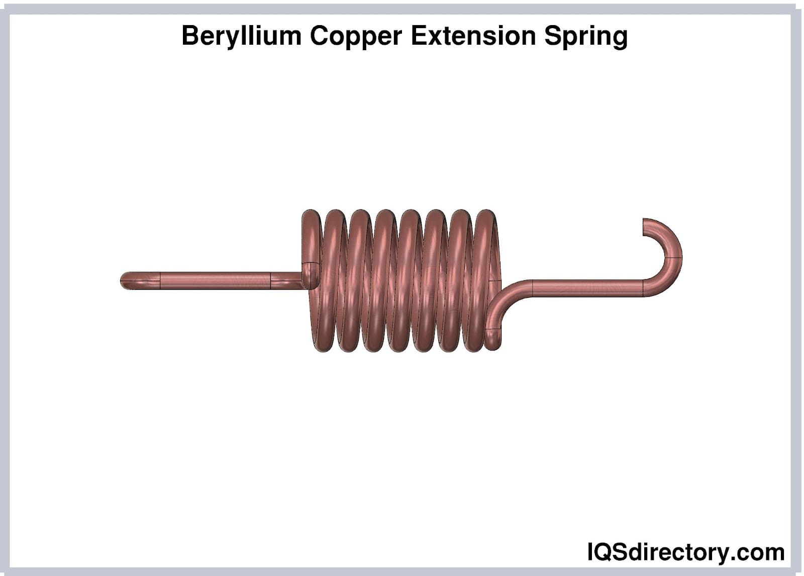 Beryllium Copper Extension Spring