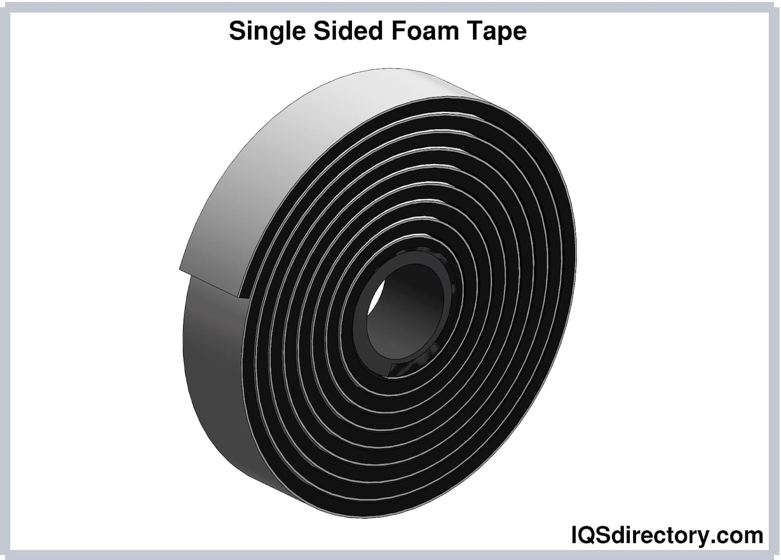 Double-sided foam tape black
