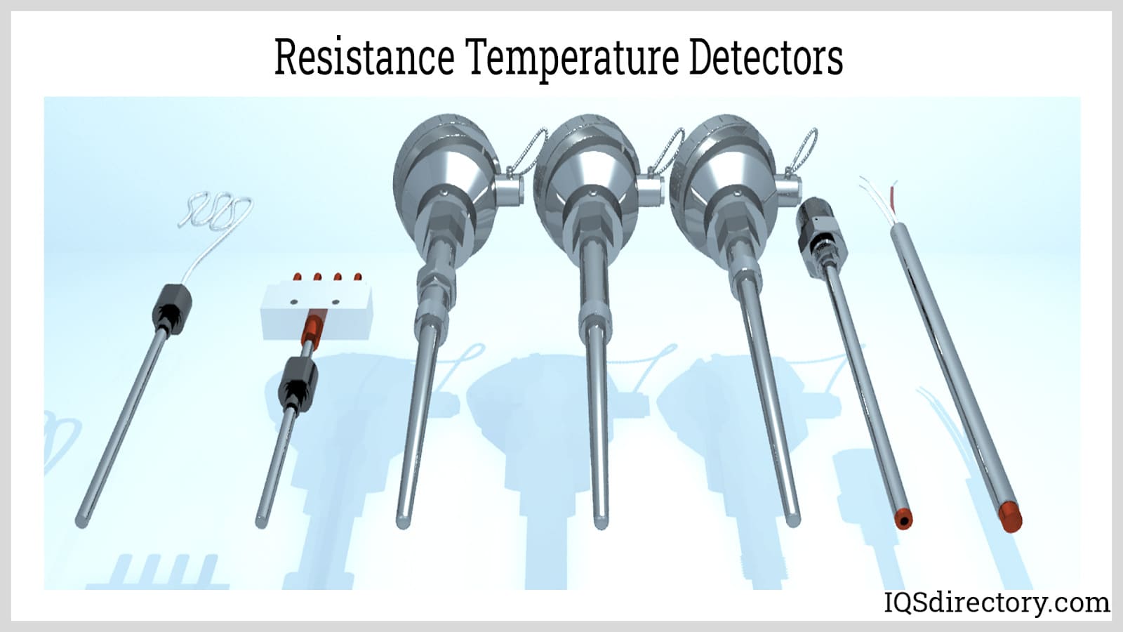 HVAC temperature probe with pt100, pt1000 or thermistor sensor